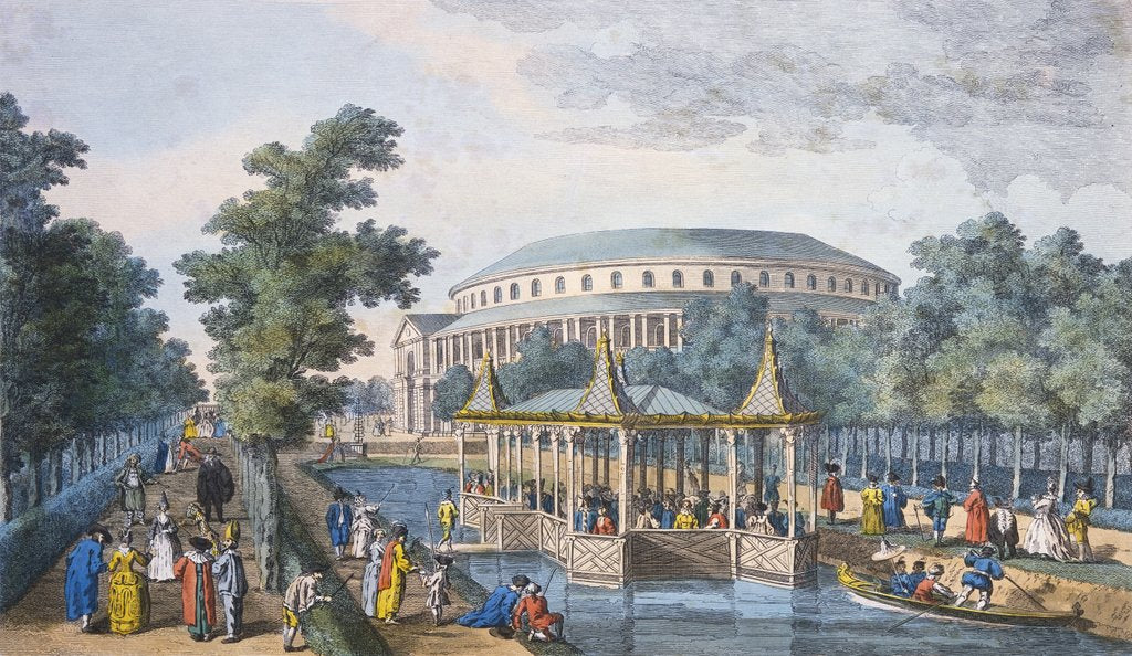 Detail of A View of the Chinese Gardens and Rotunda in Ranelagh Gardens by Charles Grignion