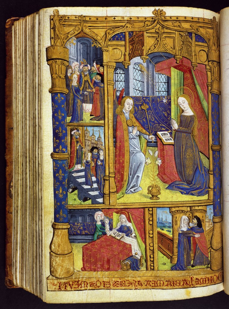 Detail of The Hours of Virgin, from The Playfair Book of Hours. France, 15th century by Unknown