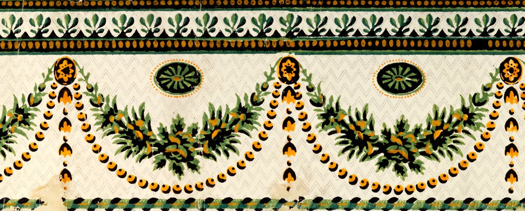 Detail of Wallpaper, border by Unknown