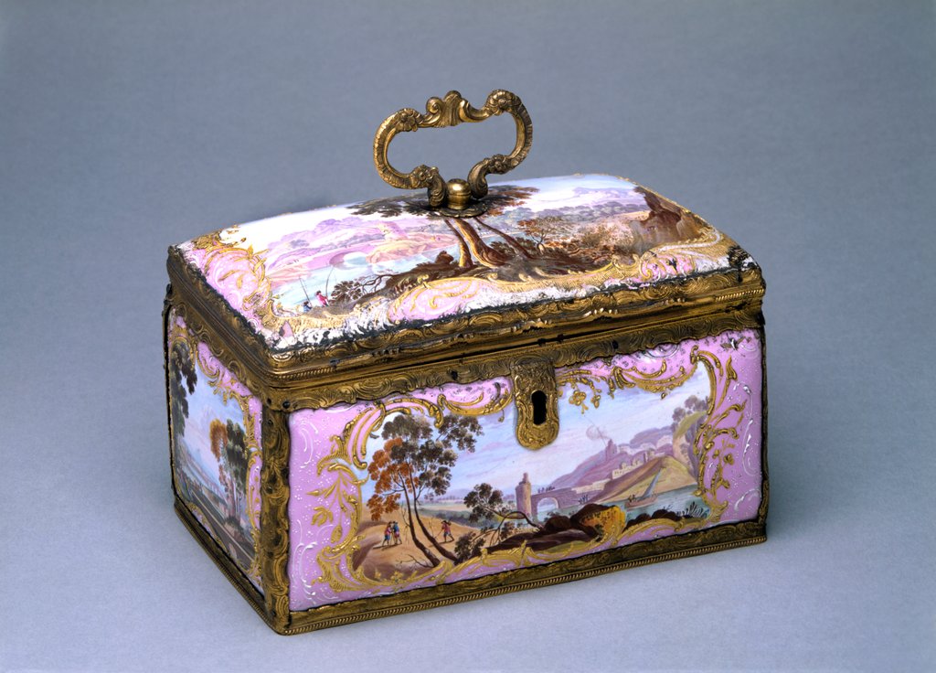 Detail of Casket with three canisters by Unknown