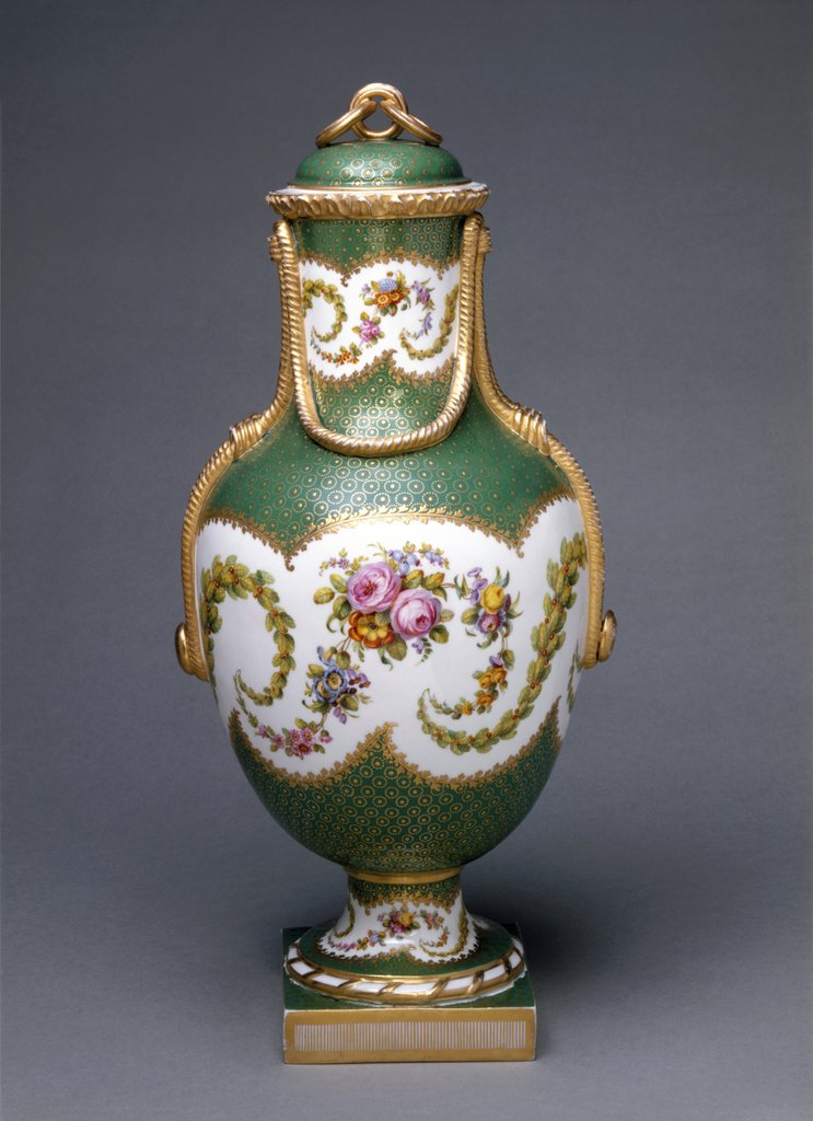 Detail of Vase and cover by William Cook
