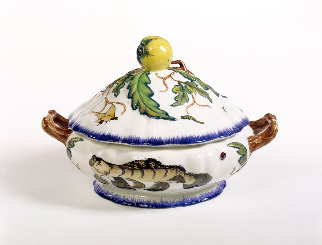 Detail of Dish and Cover by Felix Braquemond