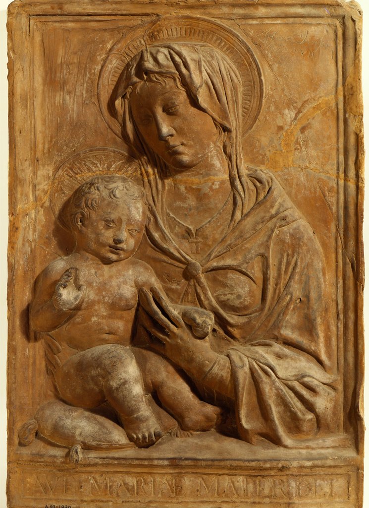 Detail of The Virgin and Child by Alceo Dossena