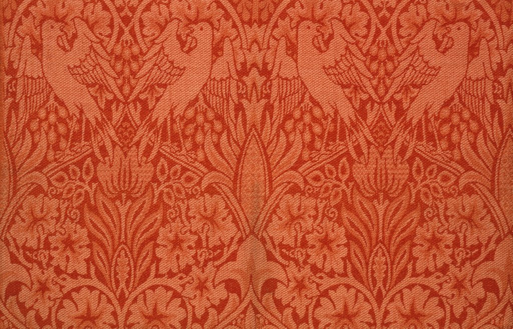 Detail of Bird and Vine furnishing fabric by William Morris