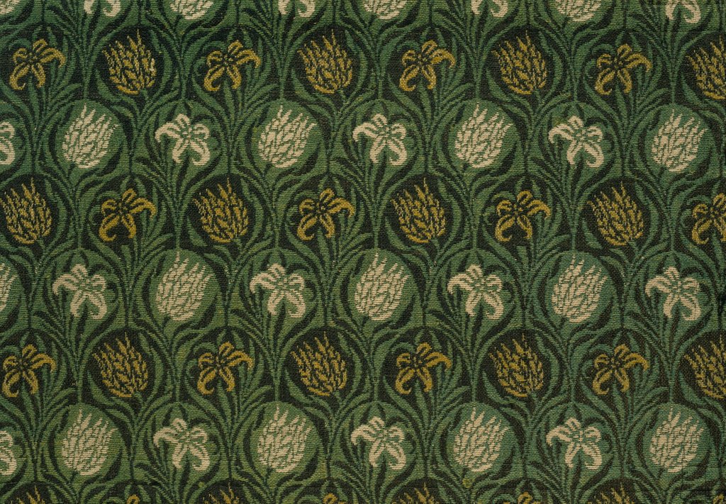 Detail of Tulip and Lily carpet by William Morris