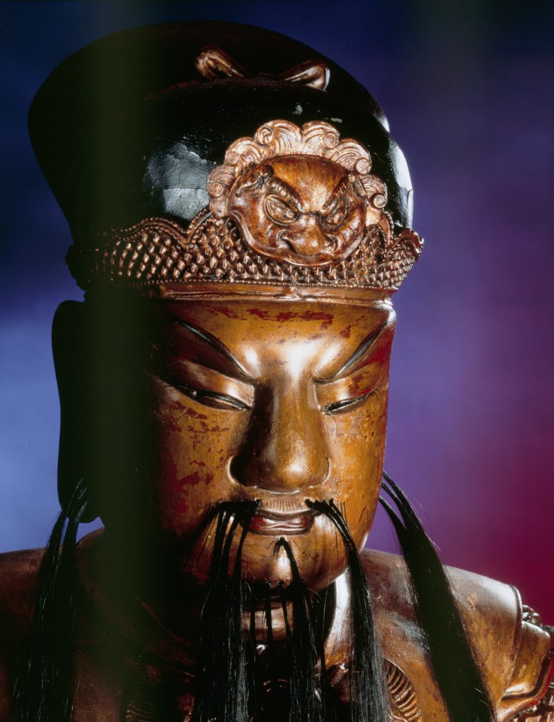 Detail of Guan Di. China, Ming-Qing dynasties, 17th century by Unknown