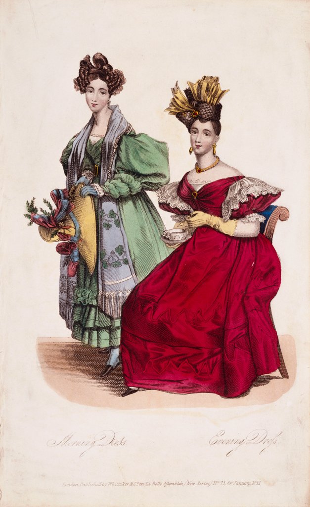 Detail of Morning and Evening Dress. England, 1831 by Unknown