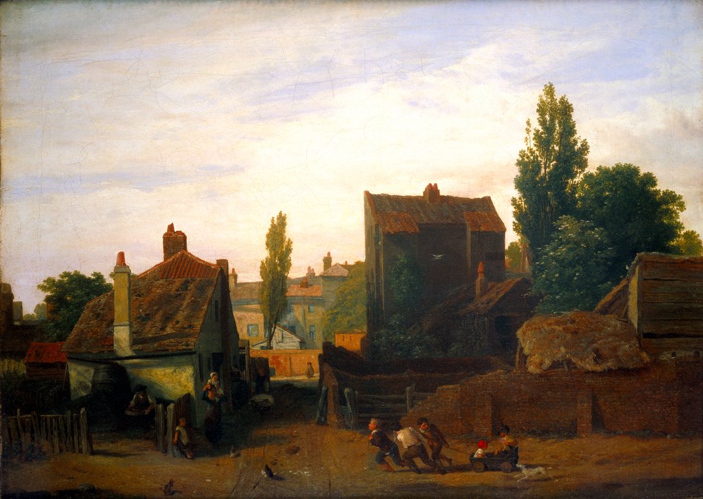 Detail of The Mall, Kensington Gravel Pits by William Mulready