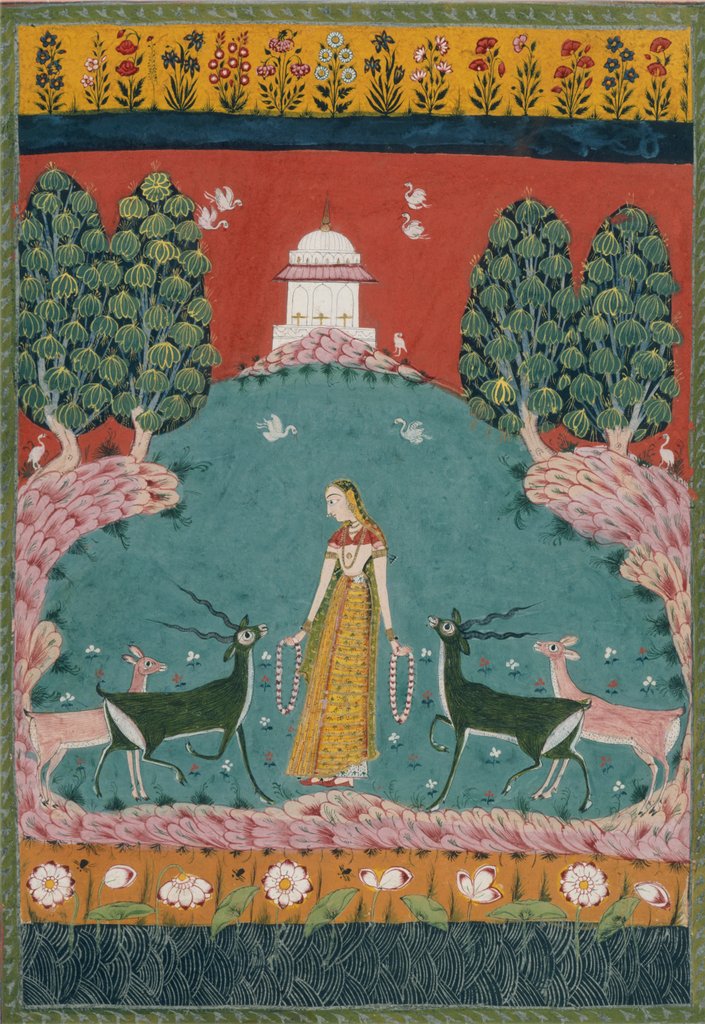 Detail of Kakubha Ragini. Central India, late 17th century by Unknown