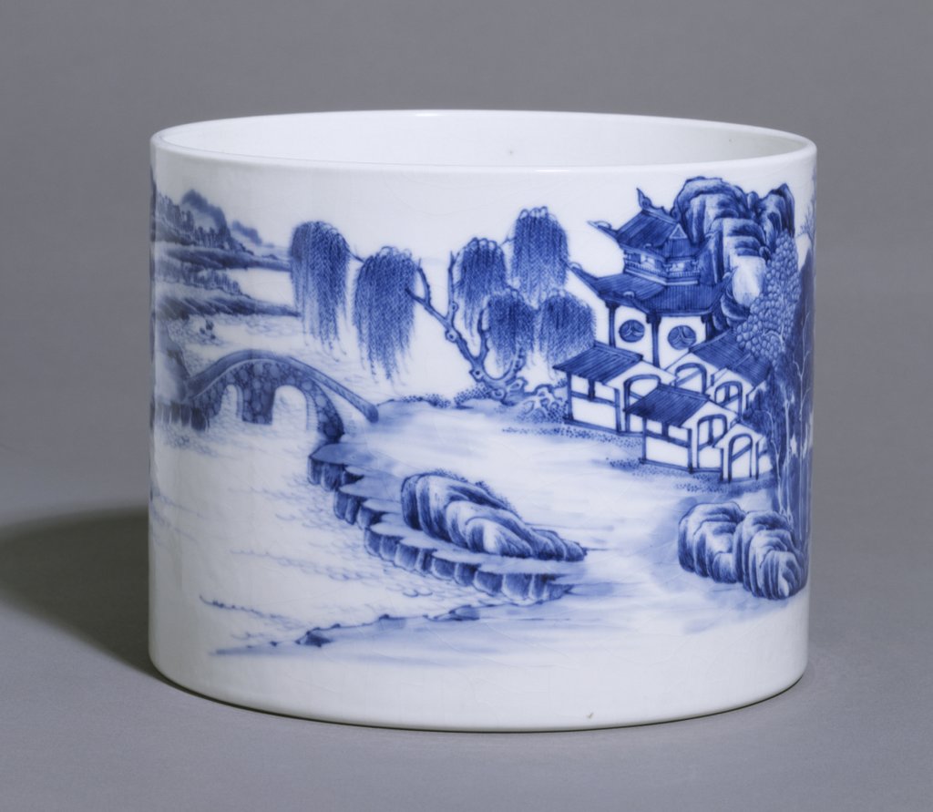 Detail of Brush pot by Unknown