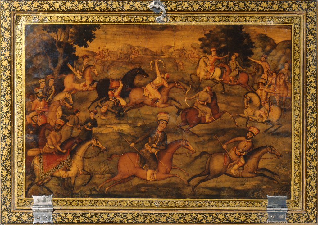 Detail of Mirror Case. Persia, 19th century by Muhammad Sadiq