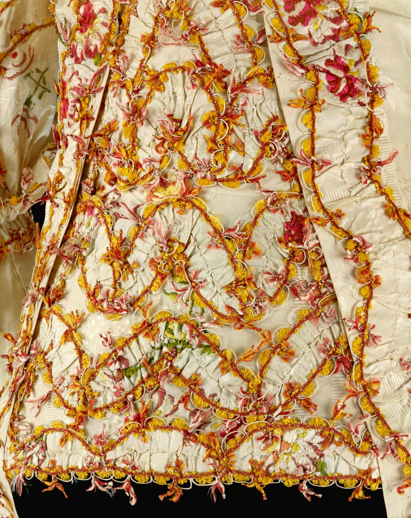 Detail of Gown and Stomacher, detail. England, mid-18th century by Unknown