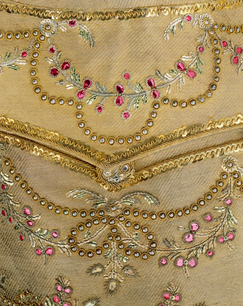 Detail of Waistcoat, detail. England, late 18th century by Unknown