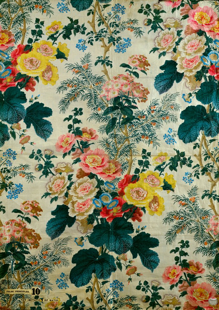 Detail of Roller printed. England, mid-19th century by Unknown
