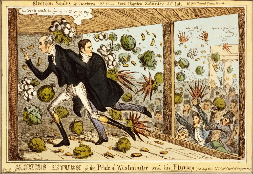 Detail of Glorious return of the Pride of Westminster and his flunkey. England, 1882 by Unknown