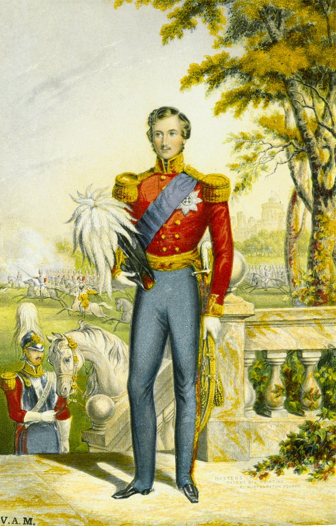 Detail of Prince Albert. England, c.1854 by George Baxter
