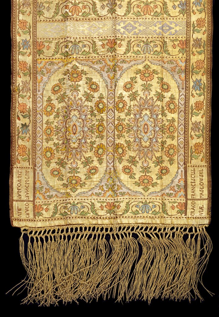 Detail of Sash, woven by Francis Maslowski. Kraków, 18th century by Francis Maslowski