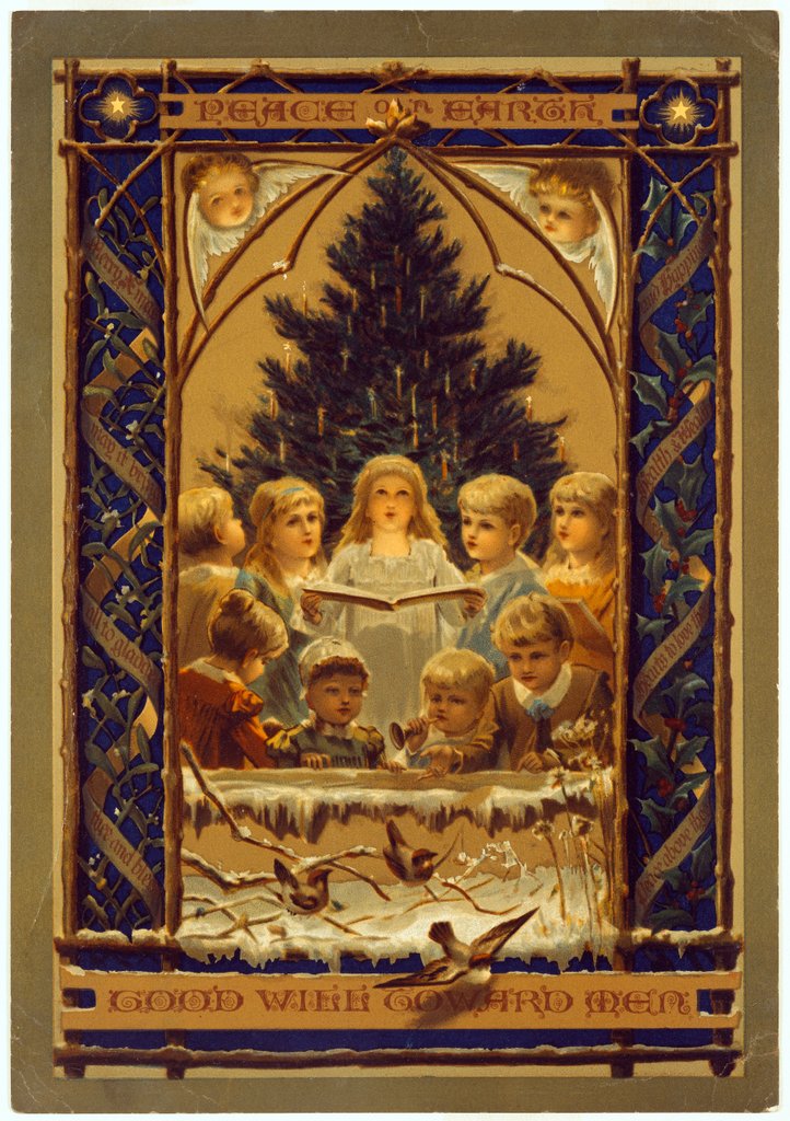 Detail of Prize-winning Christmas Card. by Anonymous