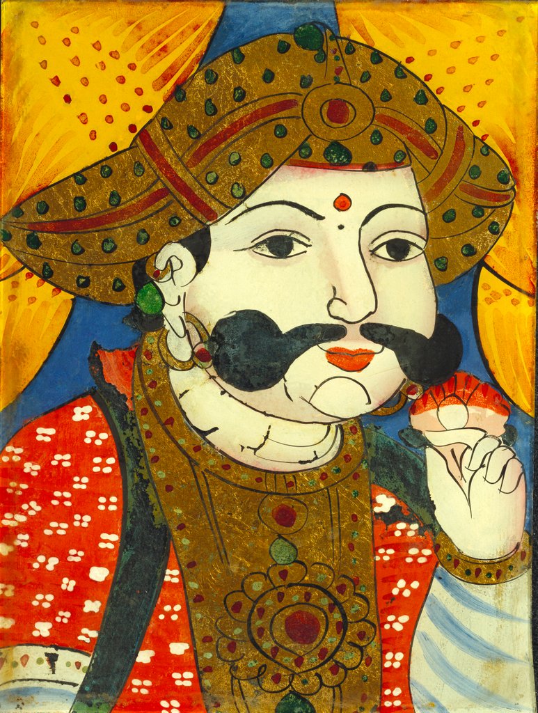 Detail of Raja Sarabhoji by Unknown