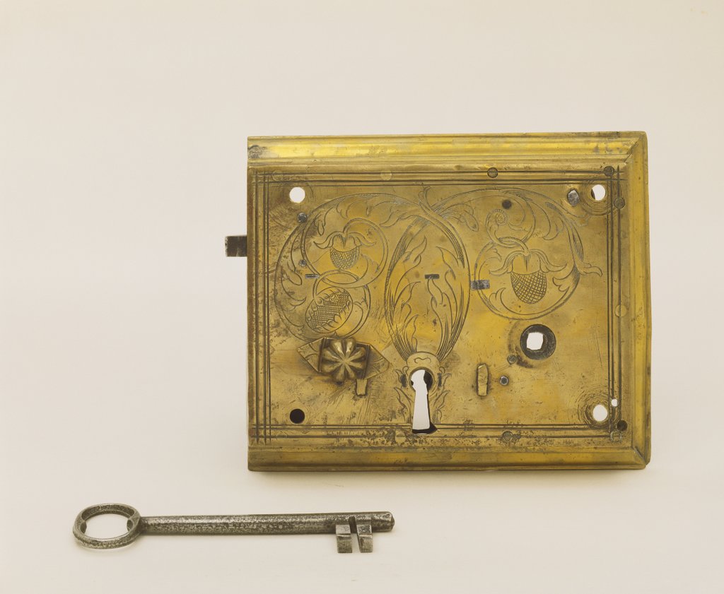 Detail of Lock and key. England, late 17th century by Unknown