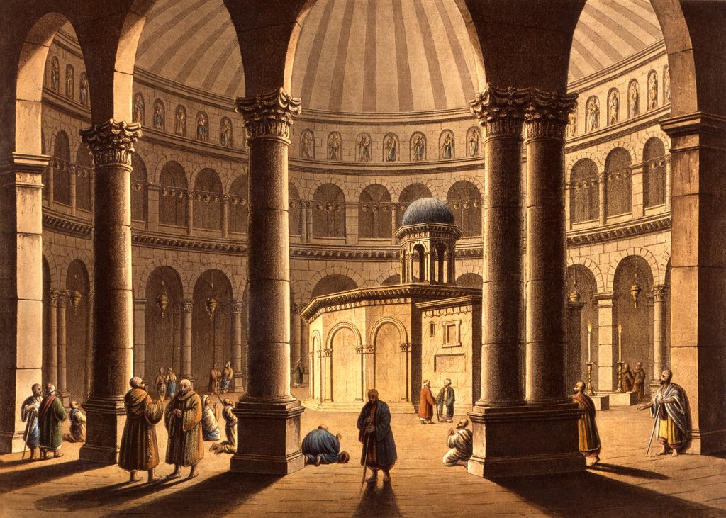 Detail of Holy Sepulchre by Luigi Mayer