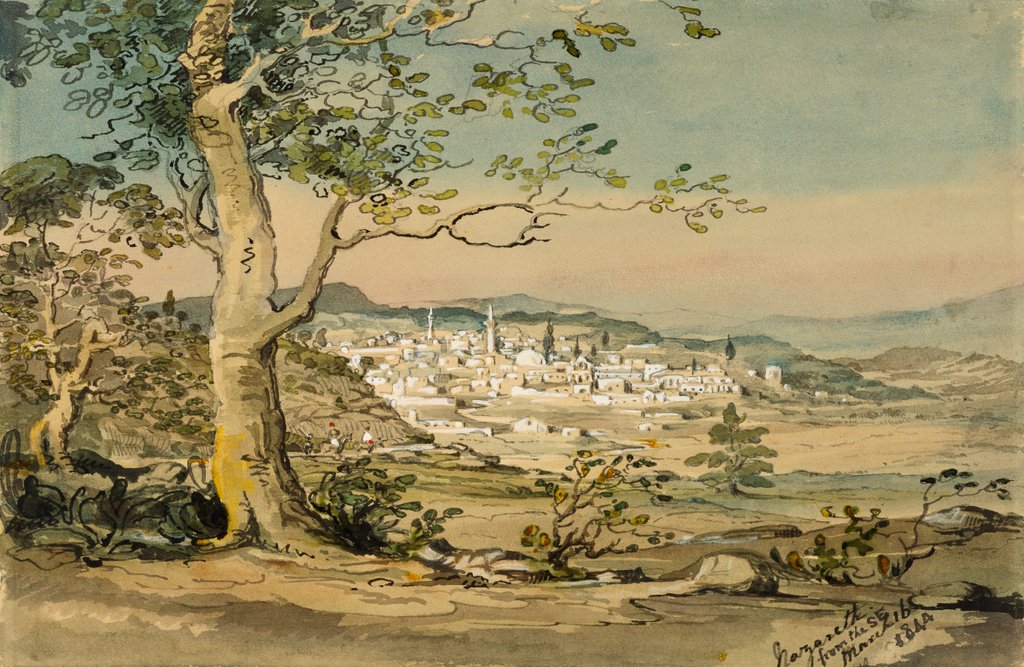 Detail of Nazareth from the South East. Holy Land, 18th-19th century by Unknown