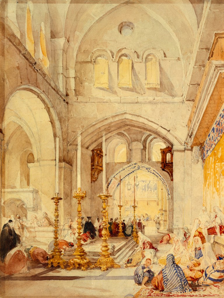 Detail of Holy Sepulchre by Thomas Allom