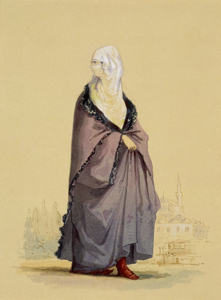 Detail of Muslim Woman by Aloysius Rosarius Amadeus Raymondus Andreas Brueghel