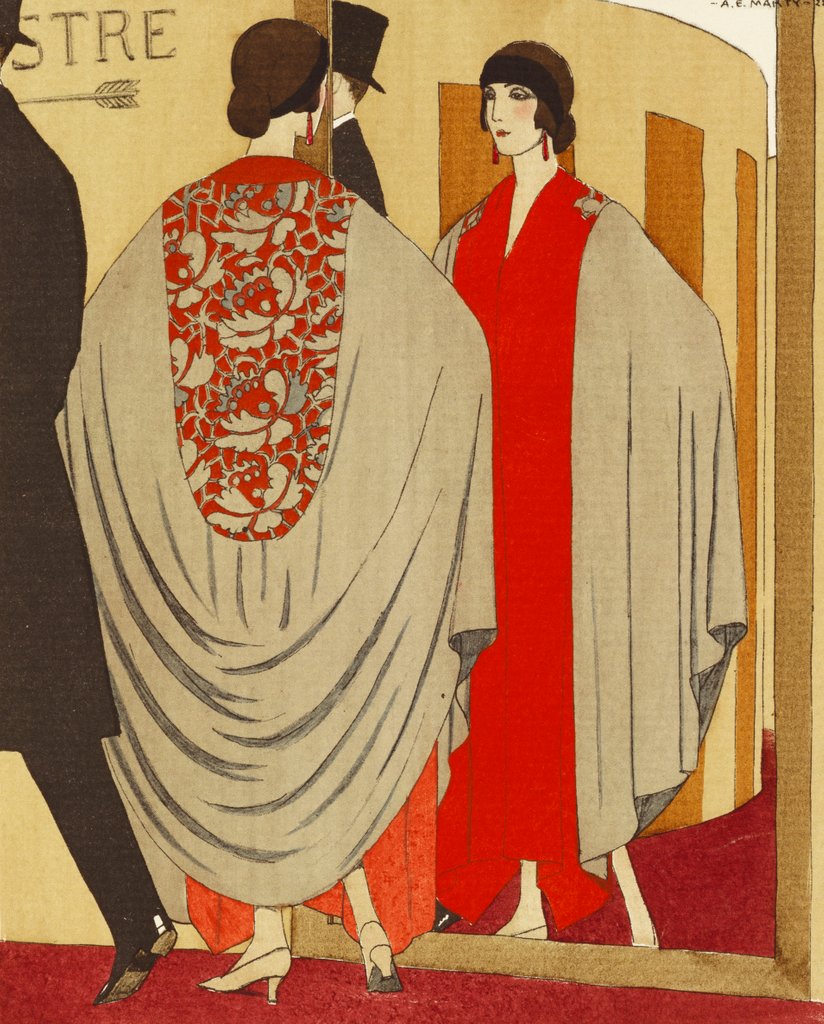Detail of La Glace On Coup D`Oucril En Passant from Gazette Du Bon Ton. France, 1922 by Anonymous