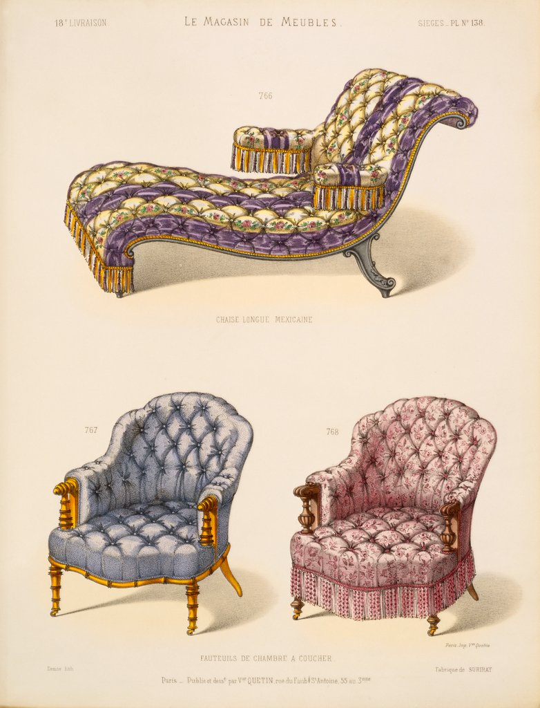 Detail of Page from Le Magasin de Meubles by Anonymous