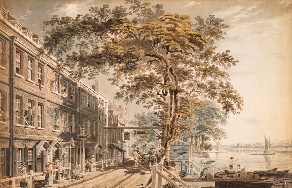 Detail of Cheyne Walk, Chelsea by James Miller