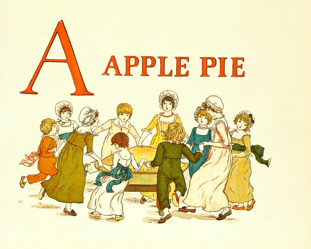 Detail of A for Apple Pie by Kate Greenaway