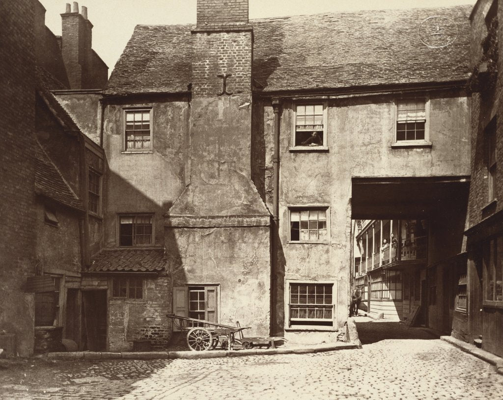 Detail of Queen's Head Inn Yard by Henry Dixon and Alfred John Bool