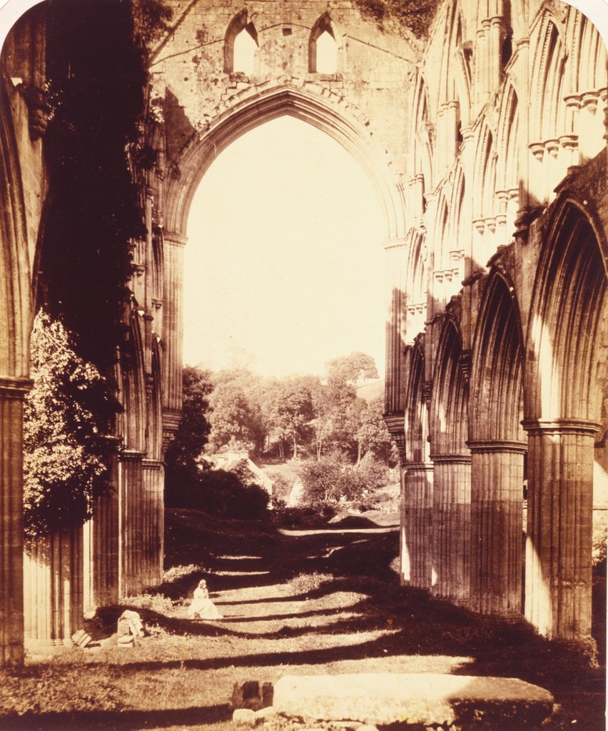 Detail of Rievaulx Abbey by Roger Fenton