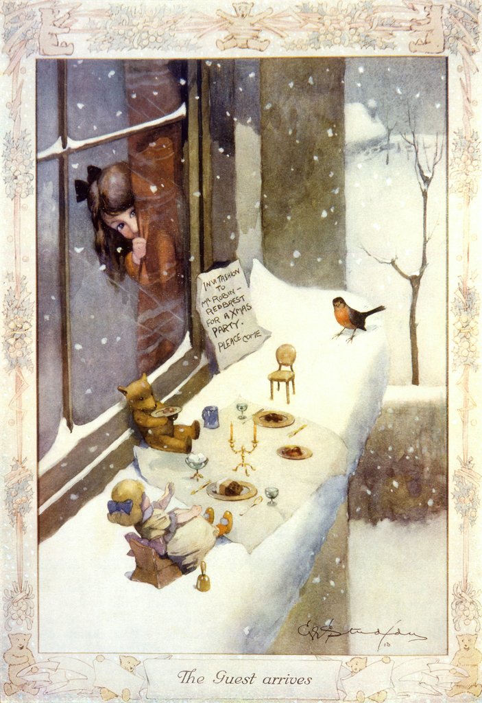 Detail of The Guest Arrives by George Ernest Studdy