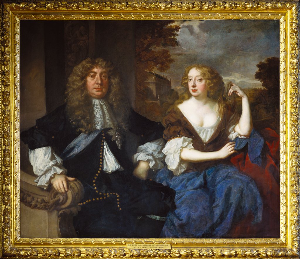 Detail of Portrait of the Duke & Duchess of Lauderdale by Peter Lely
