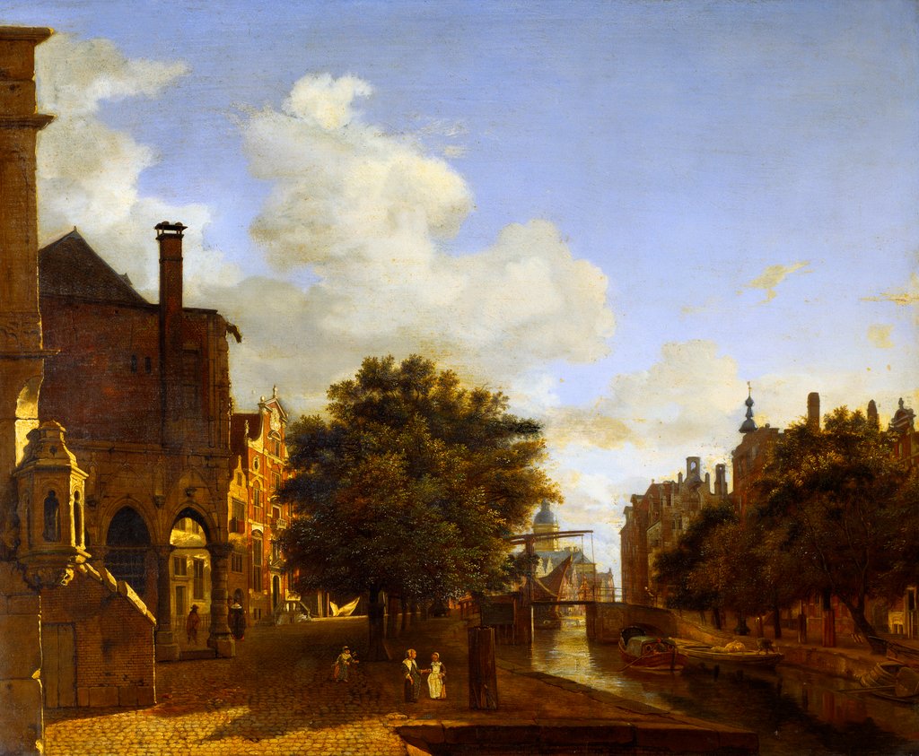 Detail of Architectural Fantasy by Jan van der Heyden