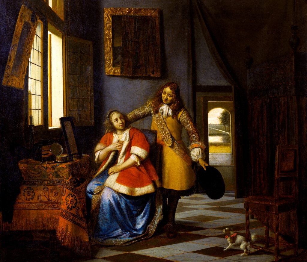 Detail of The Intruder by Pieter de Hooch