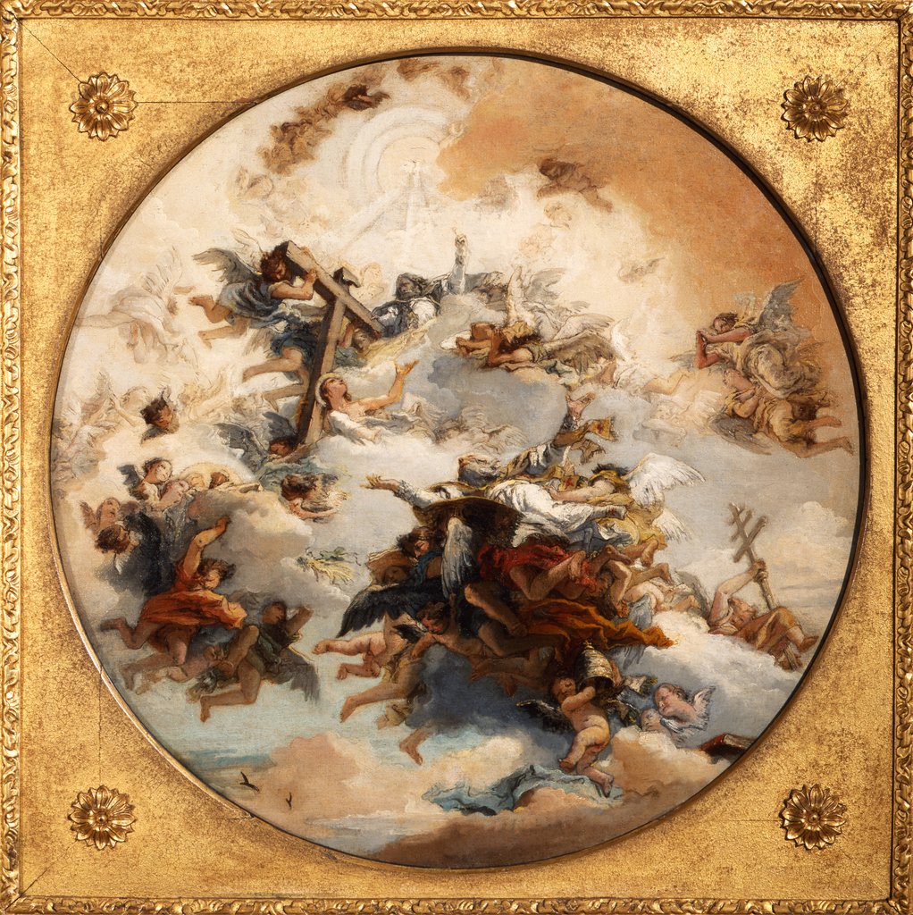 Detail of St Leo in Glory by Domenico Tiepolo