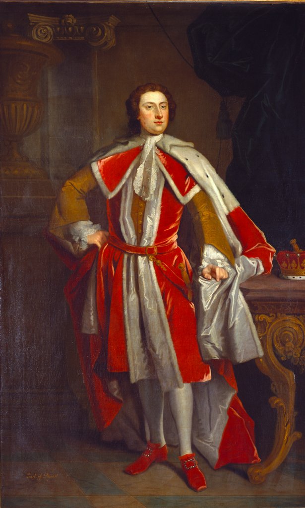 Detail of Lionel Tollemache, 4th Earl of Dysart by John Vanderbank