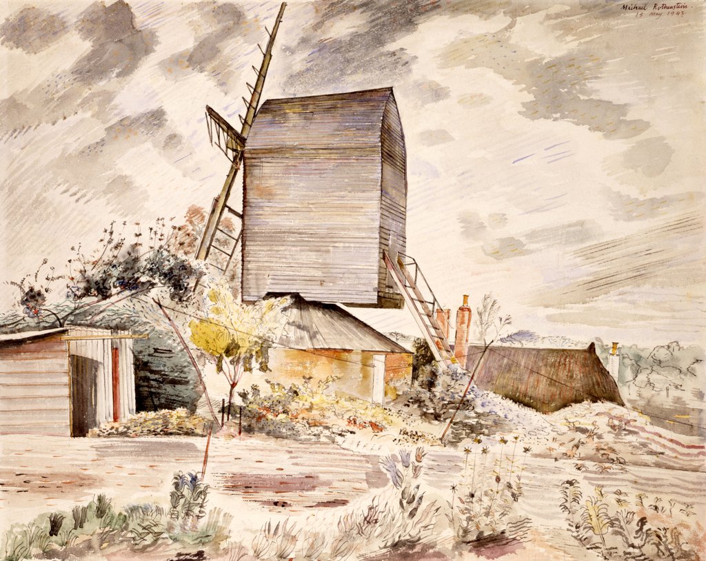 Detail of Post Mill, Finchingfield by Michael Rothenstein