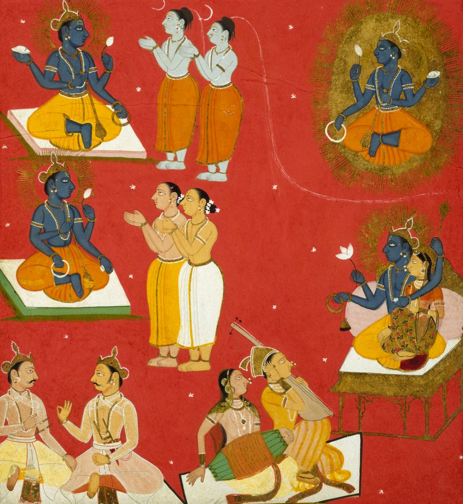 Detail of Four manifestations of Vishnu by Unknown