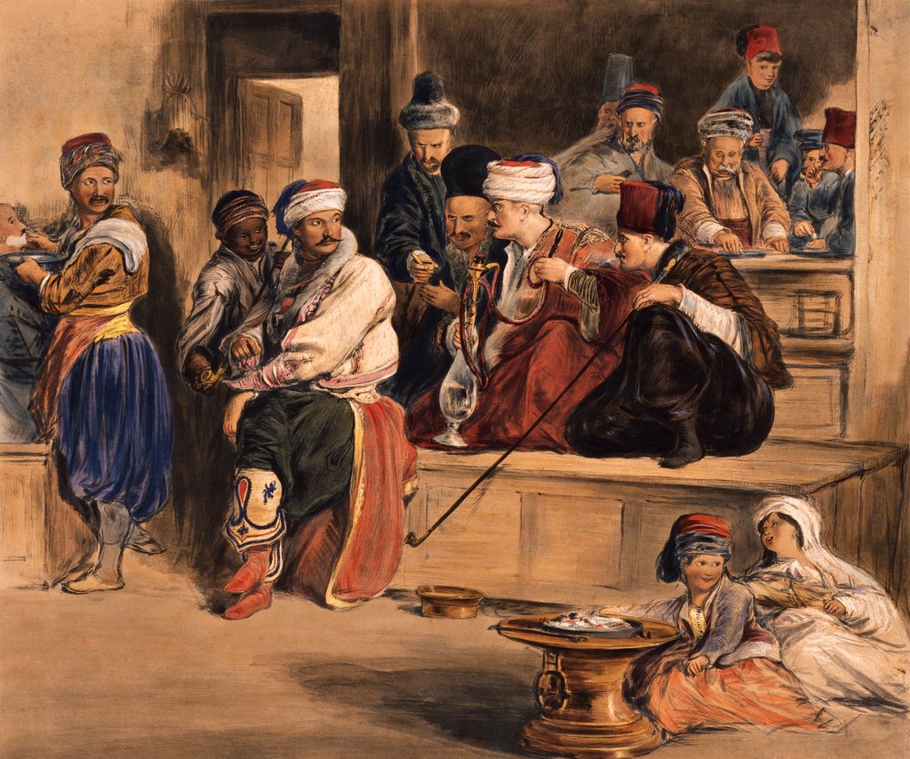 Detail of The Turkish Courier relating the News of the Capture of Acre by David Wilkie