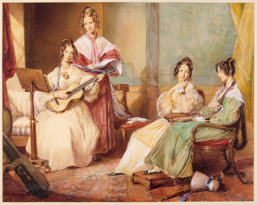 Detail of The Four Daughters of Archbishop Sumner by George Richmond