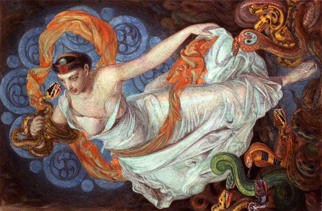 Detail of Bhanvar The Beautiful by Frederick Sandys