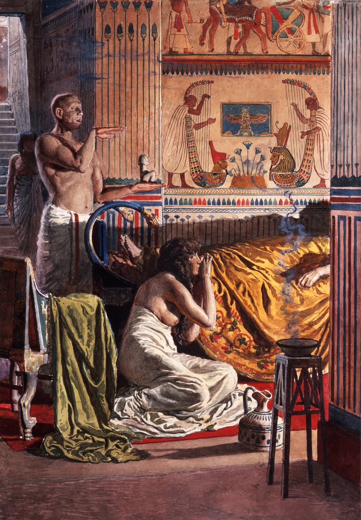 Detail of The Exorcist by Fortunino Matania
