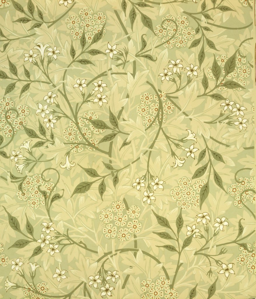 Detail of Jasmine wallpaper by William Morris