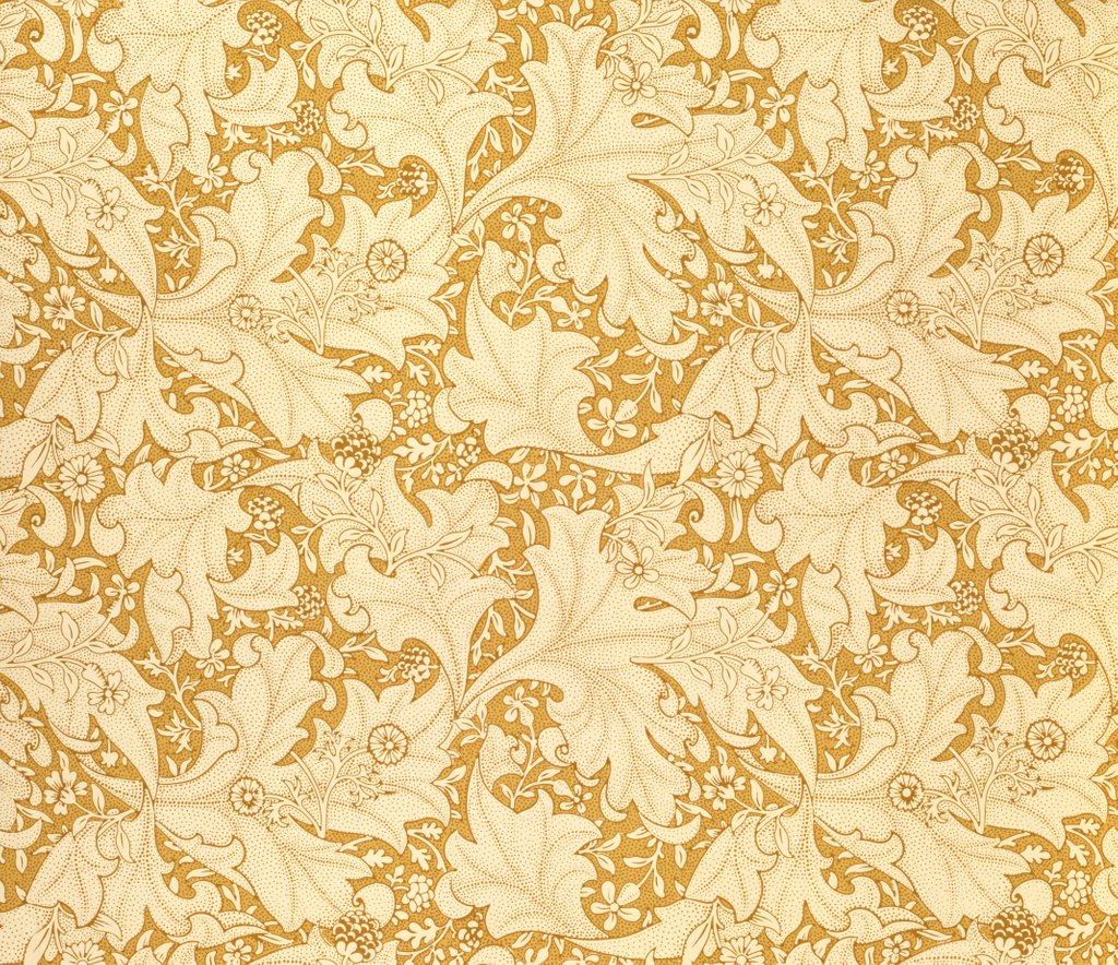Detail of Wallflower wallpaper by William Morris