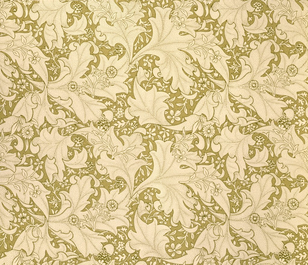 Detail of Wallflower wallpaper by William Morris