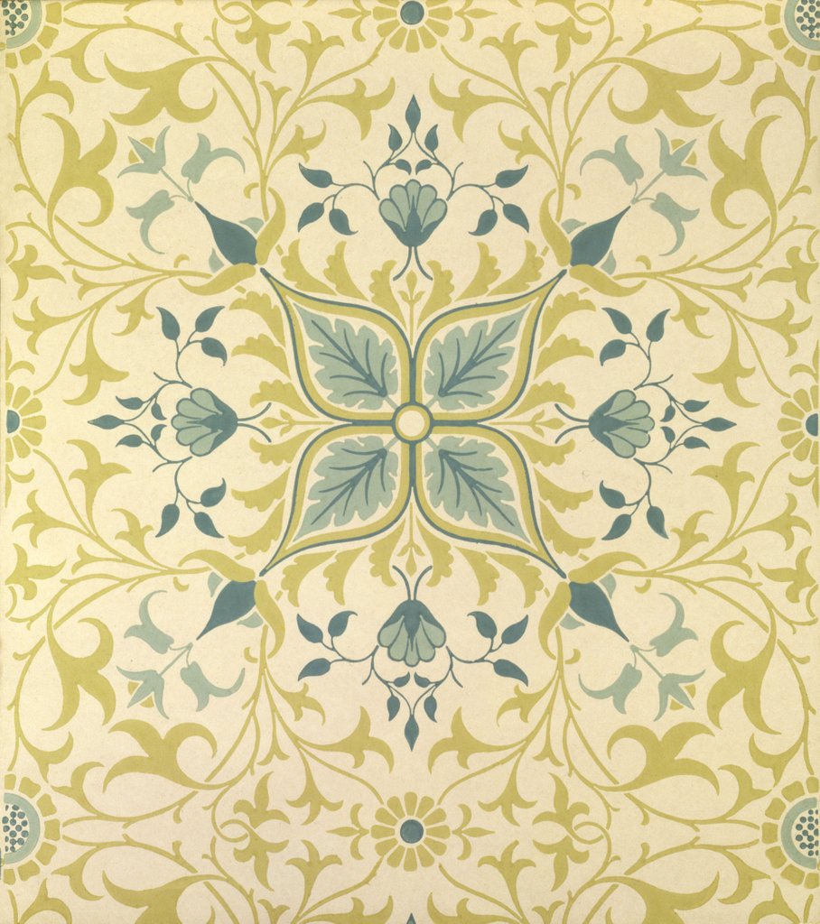 Detail of Net Ceiling wallpaper by William Morris